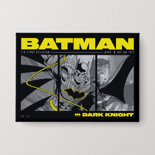 Badge Graphique Tri-Panel de la BD Batman