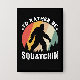 Badge Graphisme Rétro Bigfoot Sasquatch Squatchin