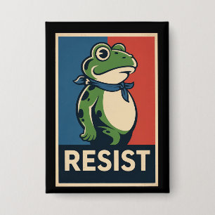 Badge grenouille de Portland en protestation contre la r