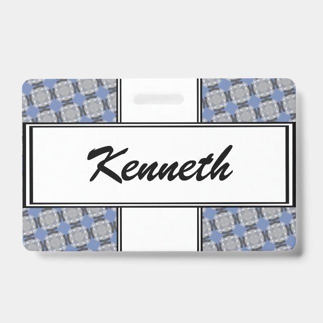 Badge Grille de cercle délavé par Kenneth Yoncich (Avant)