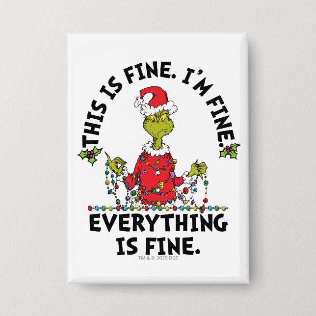 Badge Grinch | Tout va bien (Recto)