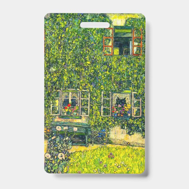 Badge Gustav Klimt La maison de Guardaboschi (Avant)