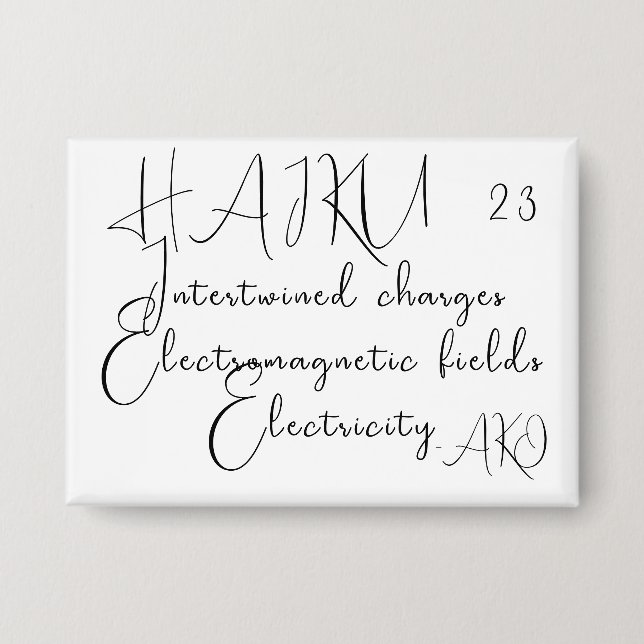 BADGE HAIKU 23 (Recto)