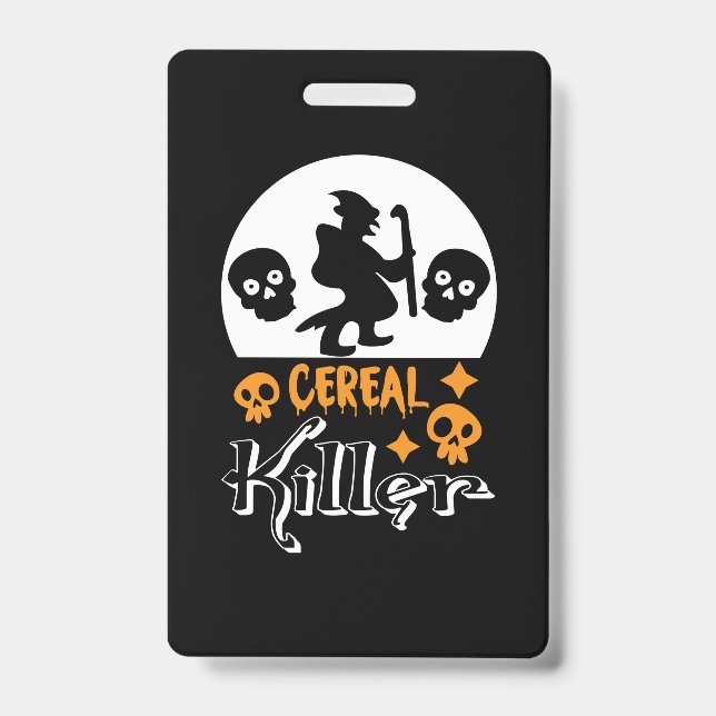 Badge Halloween Funny Cereal Anniversaire (Avant)