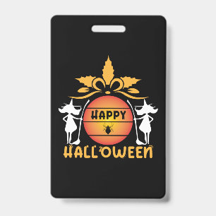 Badge Halloween Joyeux Halloween Anniversaire