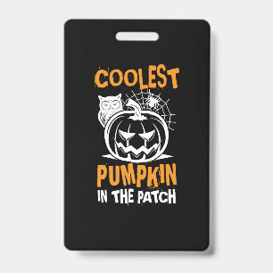 Badge Halloween Plus Beau Citrouille du Patch Anniversai