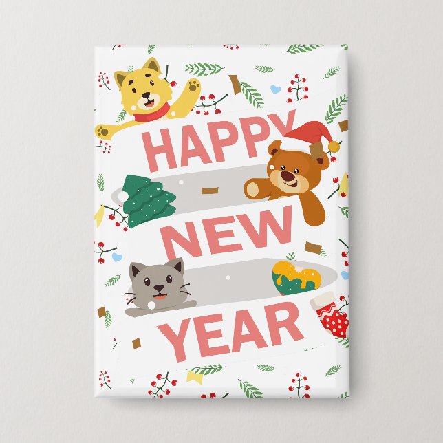 Badge Happy new year (Recto)