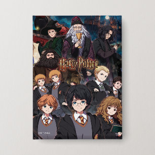 Badge HARRY POTTER™ Ensemble de la scène animée