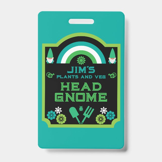 Badge Head Garden Gnome Gardener (Avant)
