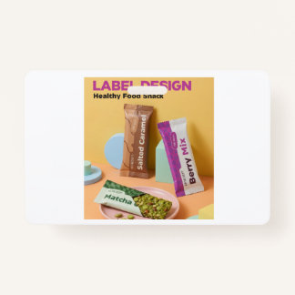 Badge Healthy food Snack A beautiful logo design on the 