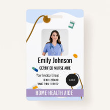 Home Health Aide / Certified Nurse Aide Photo ID