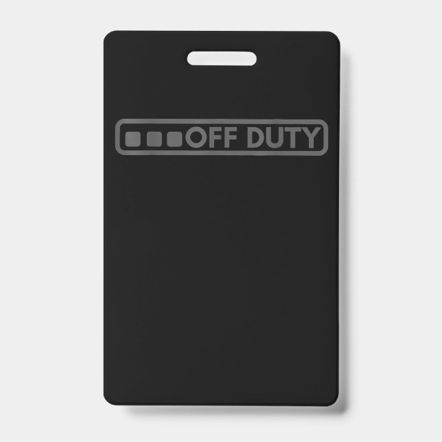 Badge Hors Service Parfait Pour Les Forces De Police De  (Avant)