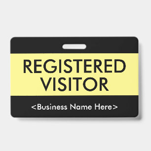 Badge Humble insigne "VISITEUR INSCRIT"