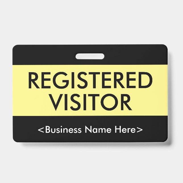 Badge Humble insigne "VISITEUR INSCRIT" (Avant)