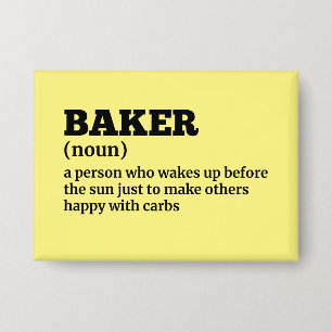 Badge Humour de définition Baker
