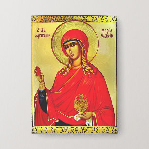 Badge icône orthodoxe de sainte Marie Madeleine