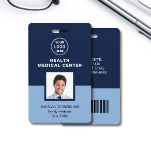 Badge ID code barre de la clinique médicale Médicale