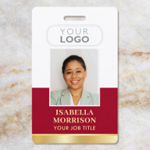 ID de l'employé Nom Logo de l'entreprise Rouge Or