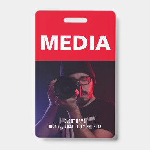 Badge ID de l'événement du passeport Media All Access