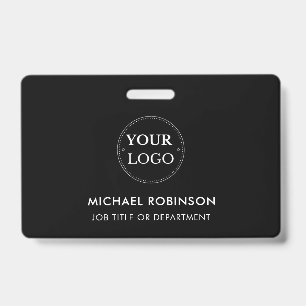 Badge ID de logo de l'entreprise Personnel minimaliste N