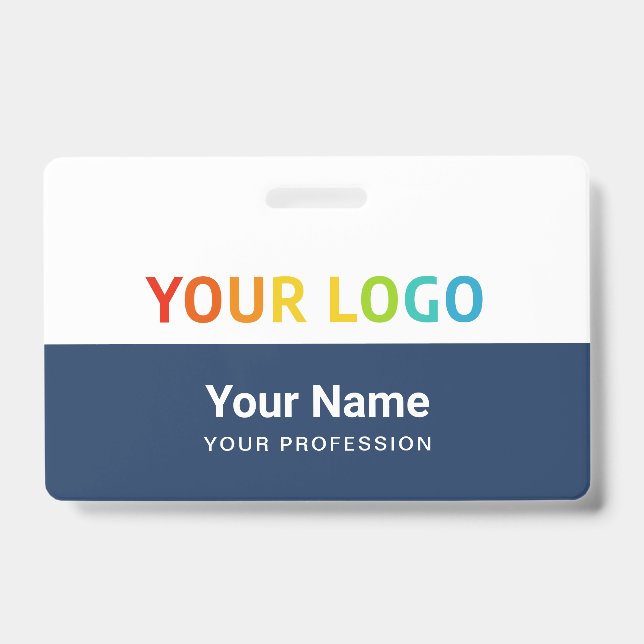Badge ID de logo en ligne de l'entreprise | Personnel em (Face)