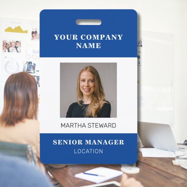 Badge ID de photo de votre entreprise (company photo id badge)