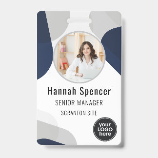 Badge ID de photo personnalisé pour les employés de la m