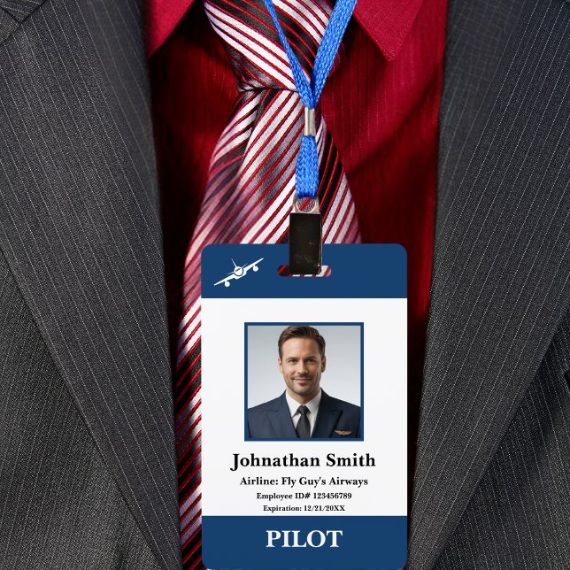 Badge ID de photo professionnel de la compagnie Sécurité (Créateur téléchargé)