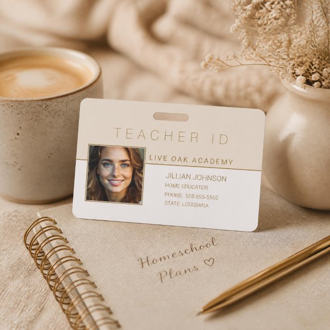 Badge ID de professeur d'enseignement à domicile M (Créateur téléchargé)