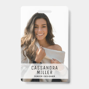 Badge ID de votre entreprise Minimalist Your Logo