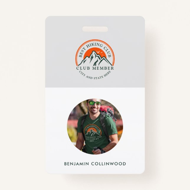 Badge ID des membres de l'employé du club photo (Devant)