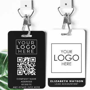 Badge ID d'événement Customisé Lanyard Name Tag with QR