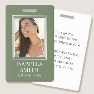 Badge ID élégant avec photo personnalisée pour pet