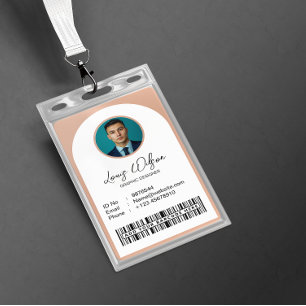 Badge ID employé personnalisable
