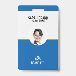 Badge ID employé professionnel