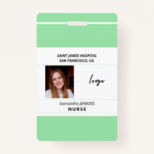 Badge ID identification médecin infirmier employé de l'h