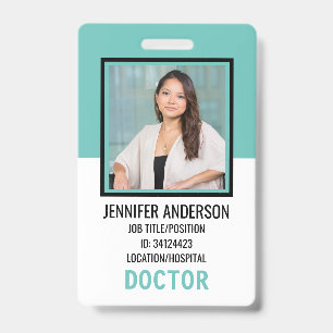 Badge ID médical de l'hôpital