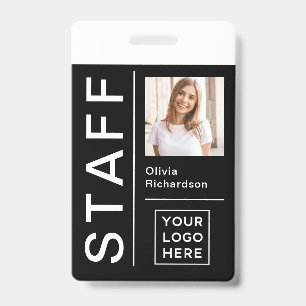 Badge ID moderne pour le personnel de l'entreprise Phot
