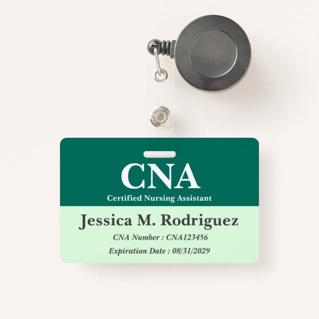 Badge ID ou NOM CNA professionnel (Front with Retractable)