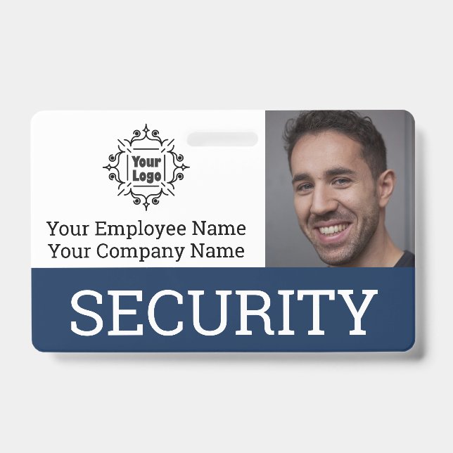 Badge ID photo de la Garde de sécurité professionnelle (Avant)