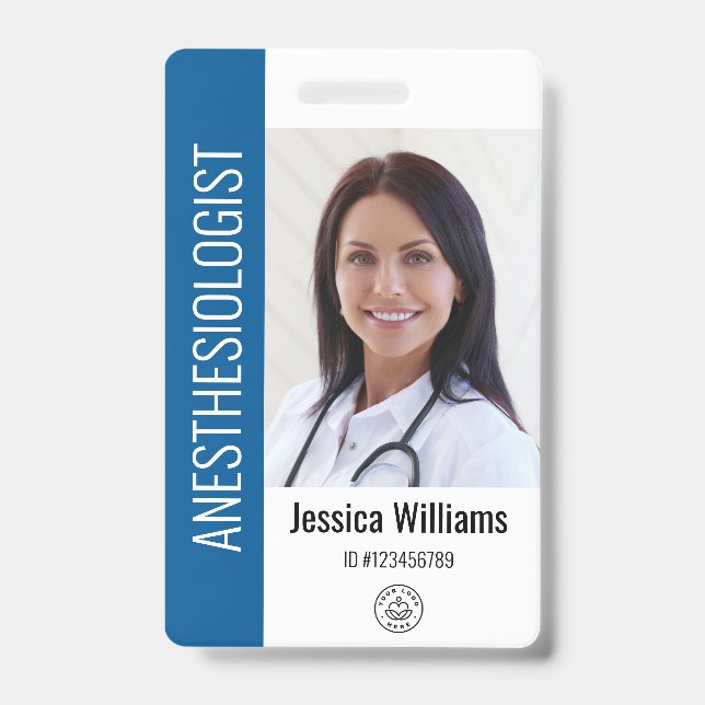 Badge ID photo de l'employé Médicale de l'hôpital MD (Avant)