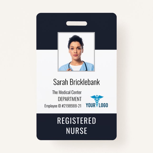 Badge ID photo de l'infirmière du centre Médicale (Devant)