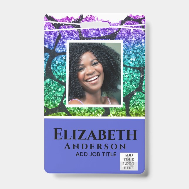 Badge ID PHOTO - Employé VIP Pass Fille Posters de anima (Avant)