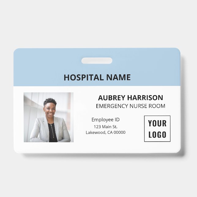 Badge ID photo Médicale simple essentiel (Avant)