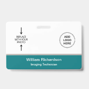 Badge Identifiant de technicien en imagerie Logo