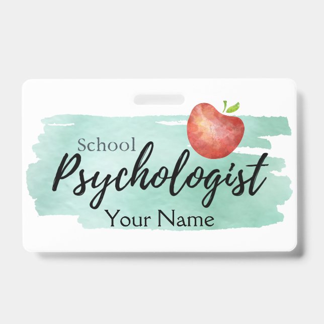 Badge Identifiant du psychologue de l'école (Avant)
