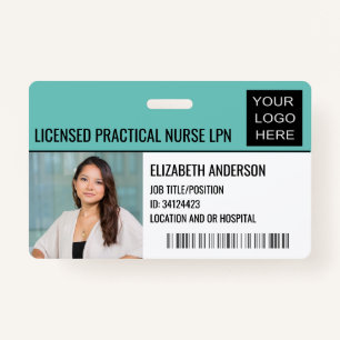 Badge Identifiant photo personnalisé avec logo Médicale
