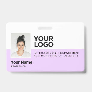 Badge Identification de sécurité moderne personnalisée p