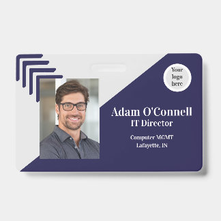 Badge IID d'entreprise simple et unique personnalisable