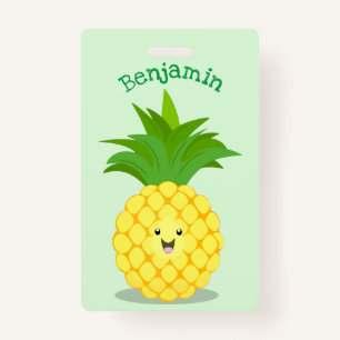 Badge Illustration d'ananas mignon
